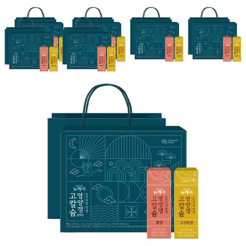 뉴케어 정품 고칼슘 영양갱 셀렉션 선물세트, 720g, 7개