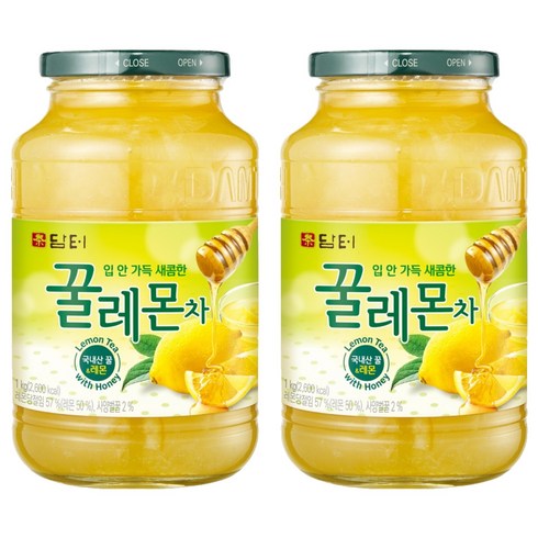 담터 꿀레몬차, 1kg, 2개, 1개입