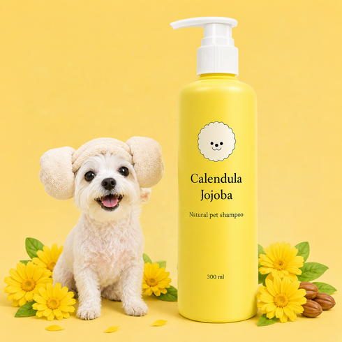 윤앤퍼피 강아지 금잔화 호호바 샴푸, 300ml, 1개입, 2개