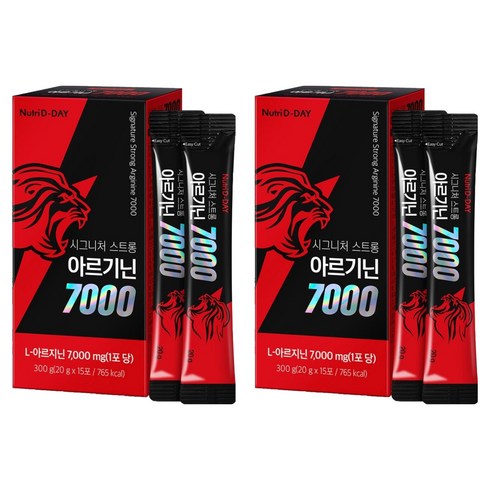 뉴트리디데이 시그니처 스트롱 아르기닌 7000 15p, 300g, 2개
