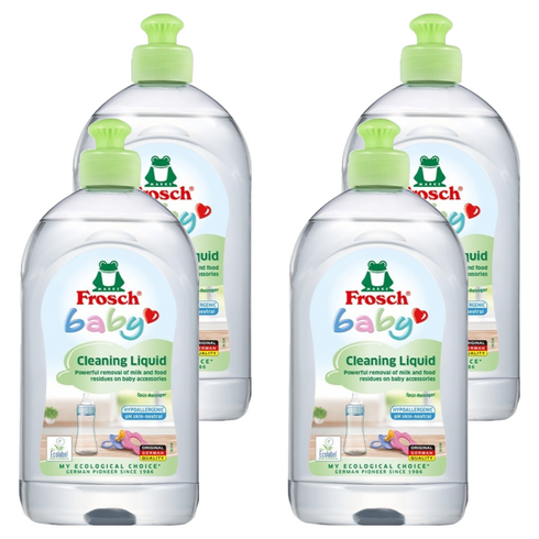 프로쉬 베이비 젖병세제, 500ml, 4개