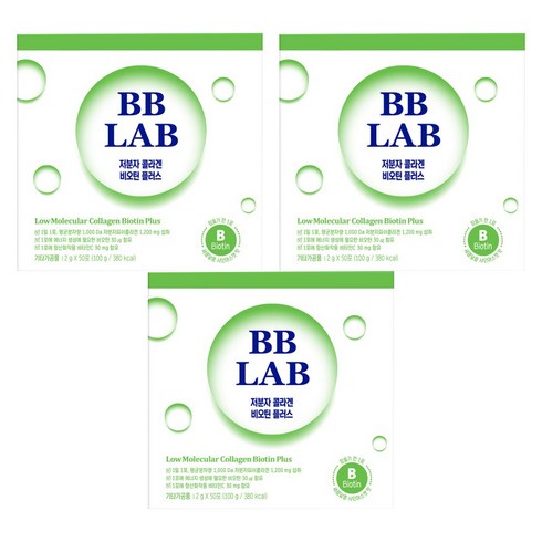 비비랩 저분자 콜라겐 비오틴 플러스, 100g, 3개