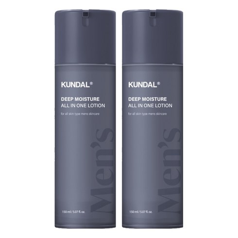 쿤달 클래식맨즈 아쿠아 모이스트 올인원 로션, 2개, 150ml