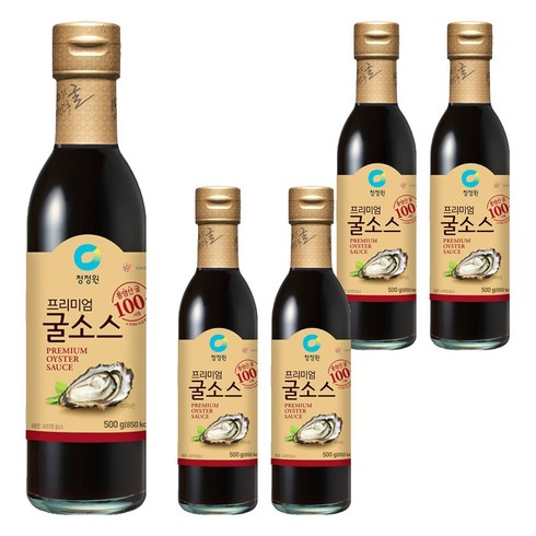 청정원 프리미엄 굴소스, 500g, 5개