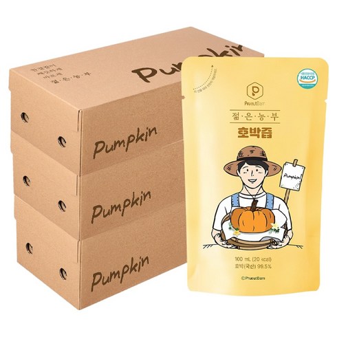 푸릇담 젊은농부 호박즙, 3L, 3개