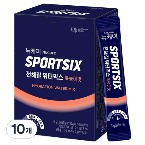 뉴케어스포식스 전해질 워터믹스 복숭아맛, 3g, 300개