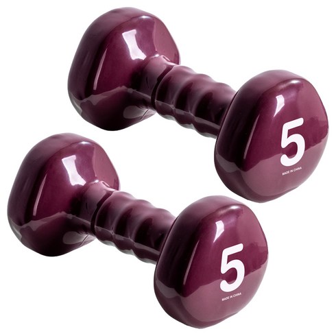 아이워너 삼각 PVC 아령, 5kg, 2개