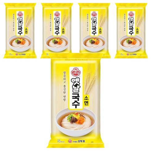 오뚜기옛날 국수 소면, 900g, 5개