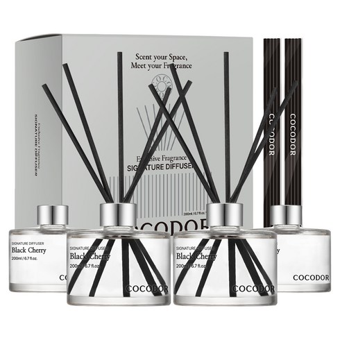 코코도르 시그니처 디퓨저, 블랙체리, 200ml, 4개