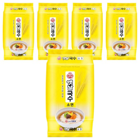 오뚜기옛날 국수 소면, 2.5kg, 5개