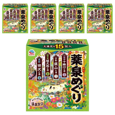 바스로망 온천기행 약천 입욕제 4계절향, 30g, 75개