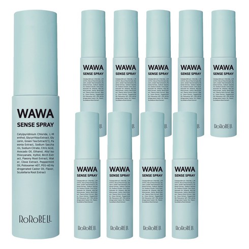 로로벨 와와 센스 스프레이 구취제거, 10ml, 10개