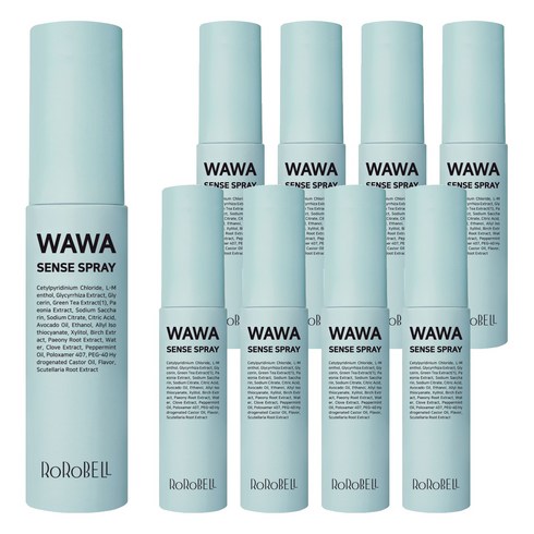 로로벨 구취제거 와와 센스 구강스프레이, 10ml, 9개