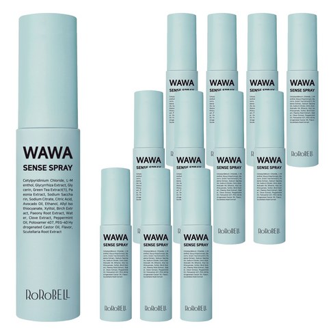 로로벨 구취제거 와와 센스 구강스프레이, 10ml, 12개