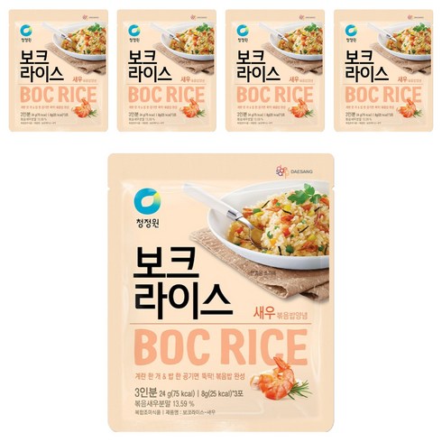 청정원 보크라이스 새우, 24g, 5개