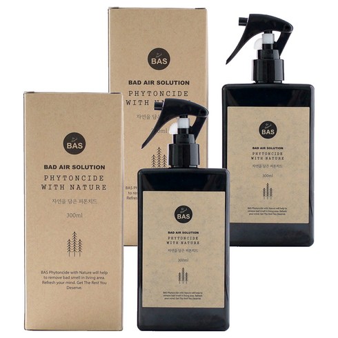 BAS 자연을 담은 피톤치드 본품, 300ml, 2개