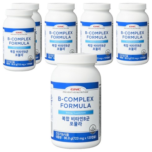 GNC 복합비타민 B군 포뮬라, 120정, 6개