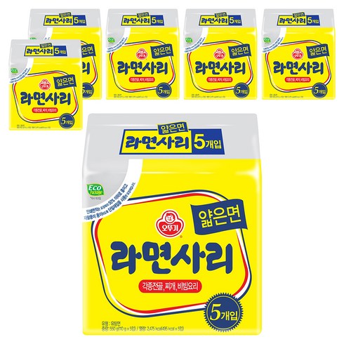 오뚜기 라면사리 얇은면 110g, 30개