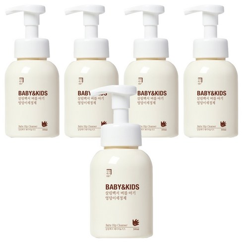 살림백서 베이비 앤 키즈 버블 아기 엉덩이 세정제 라벤더향, 300ml, 5개