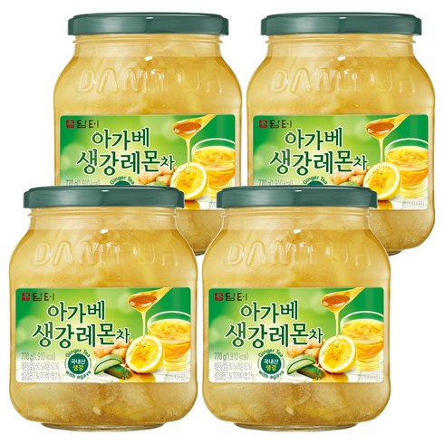 담터 아가베 생강레몬 액상차, 770g, 1개입, 4개