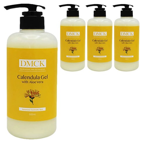 DMCK 카렌듈라 겔 위드 알로에 베라 올인원, 500ml, 4개