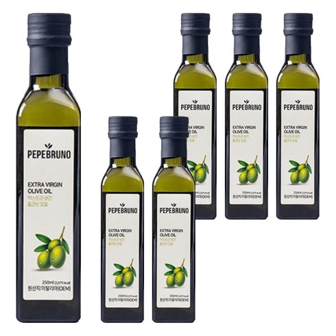 페페브루노 엑스트라버진 올리브오일, 250ml, 6개