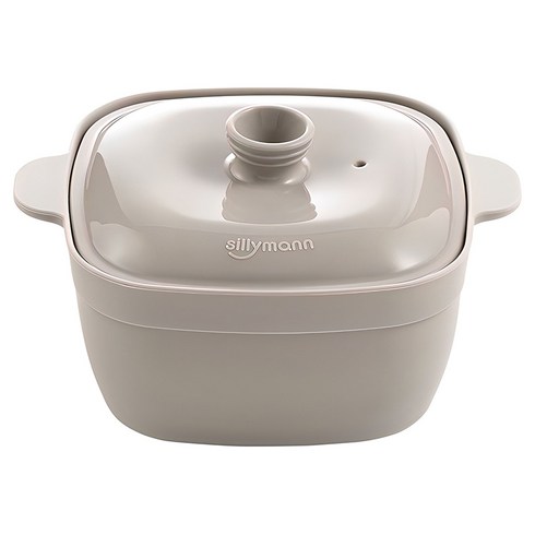 실리만 국내생산 실리콘 하모니 사각 만능찜기 650ml 코코아그레이 1개