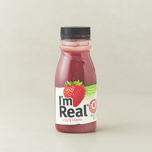 아임리얼 스트로베리 주스, 190ml, 1개