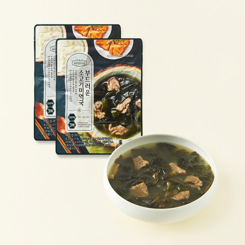 마스터 컬렉션 부드러운 소고기 미역국, 480g, 2개