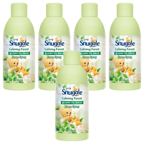 스너글 룸스프레이 카밍 포레스트 리필, 150ml, 5개