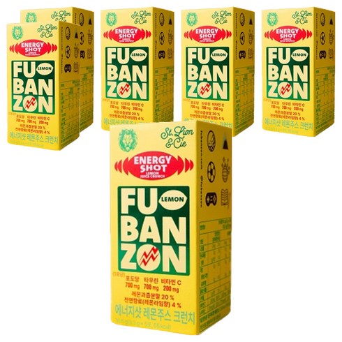 후반전 에너지샷 레몬 주스 크런치, 16.5g, 6개