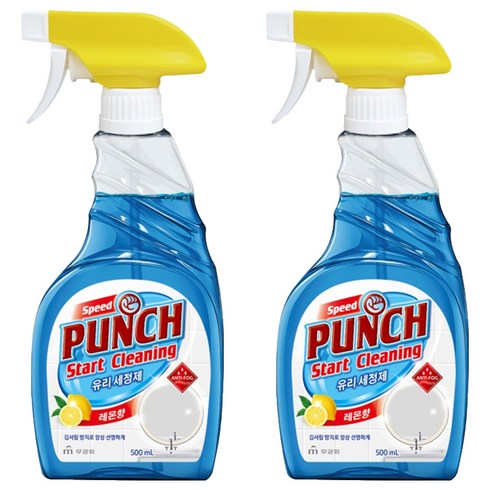 무궁화 스피드 펀치 유리세정제, 2개, 500ml