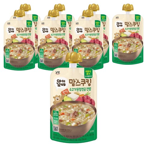아이꼬야 맘스쿠킹 12개월부터, 100g, 8개, 소고기 된장전골 진밥