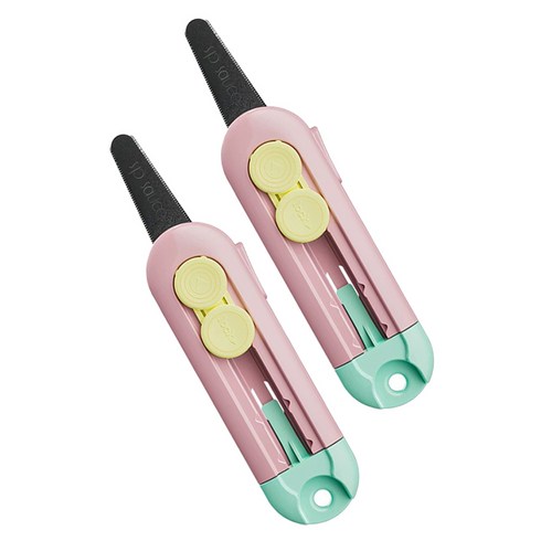 마다꾸미 다용도 안전 커터칼, 핑크, 2개