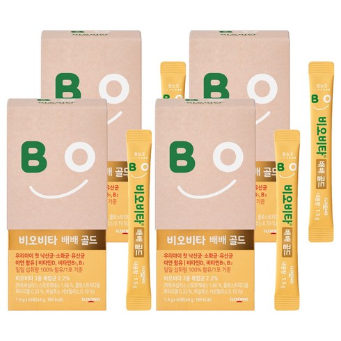 비오비타 배배 골드 유산균, 45g, 4개