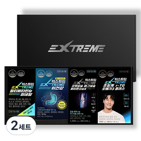 익스트림 종합 건강 패키지 세트 500g 210p, 2세트, 60정