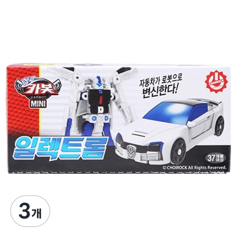 헬로카봇 미니 일렉트롬, 혼합색상, 3개