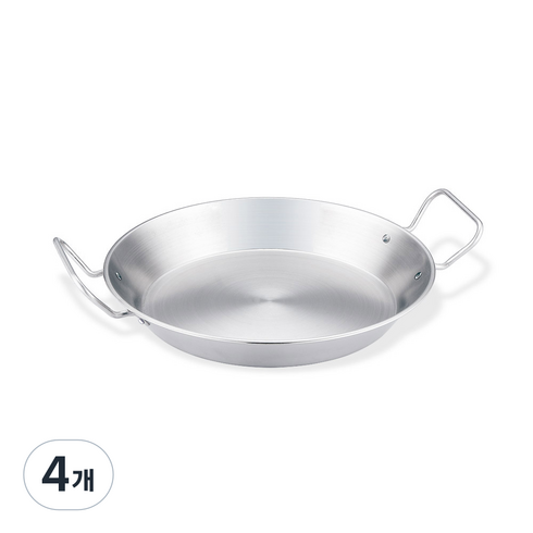 퀸센스 스텐 빠에야 팬, 24cm, 4개