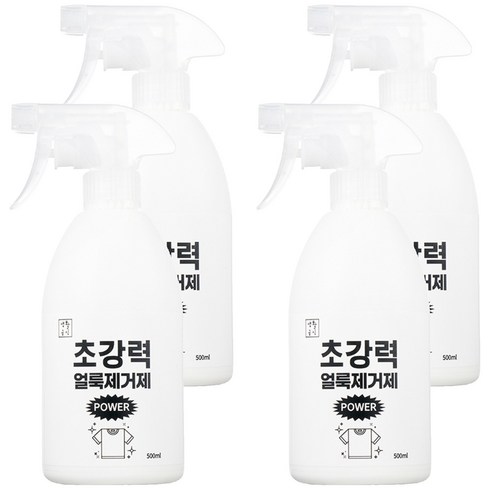 생활공식 초강력 얼룩 제거제, 500ml, 4개