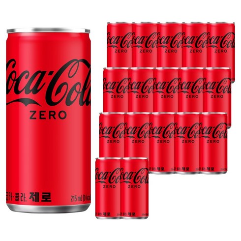 코카콜라 제로, 215ml, 18개