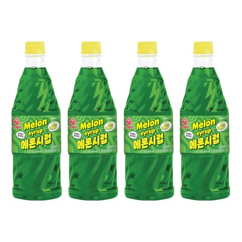 오뚜기 메론시럽, 1kg, 4개