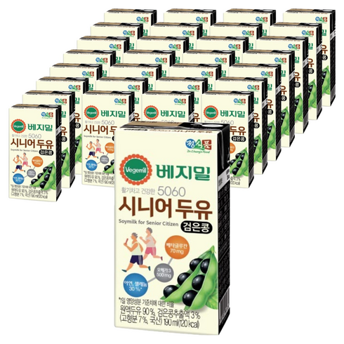 베지밀 5060 시니어 두유, 190ml, 80개
