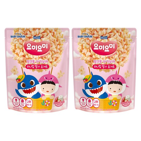 요미요미 미니팝, 25g, 2개, 딸기요거트