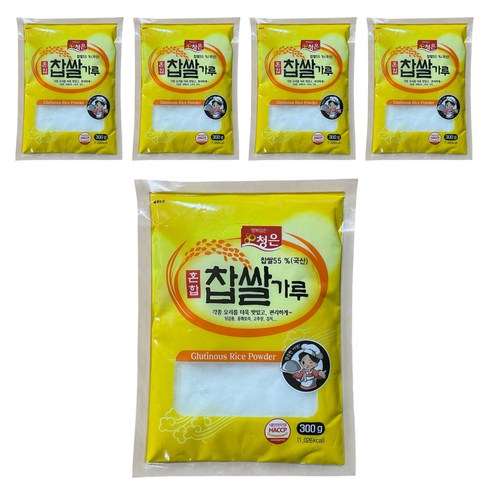 청은에프엔비 혼합 찹쌀가루, 300g, 5개