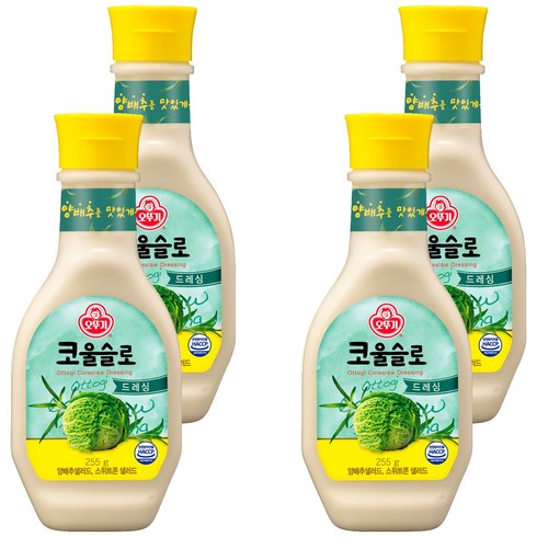 오뚜기 코울슬로 드레싱, 255g, 4개