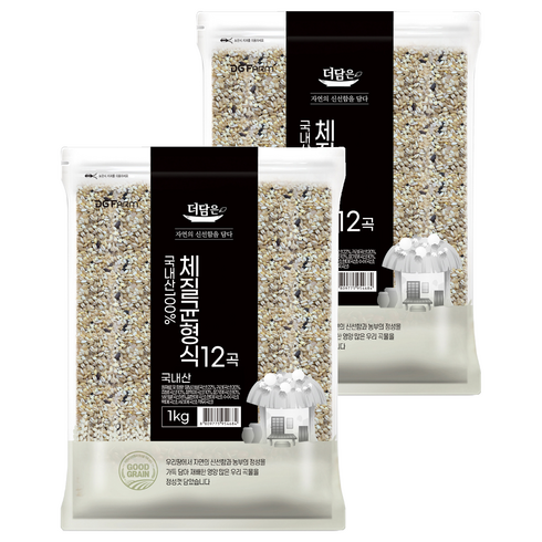 더담은 100% 국산 체질균형식 12곡, 1kg, 2개