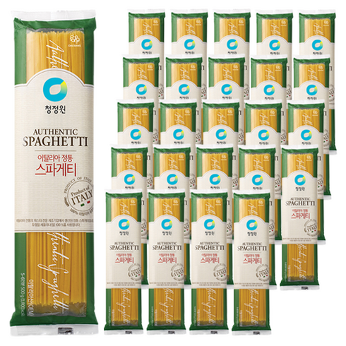 청정원 이탈리아 정통 스파게티면, 500g, 25개