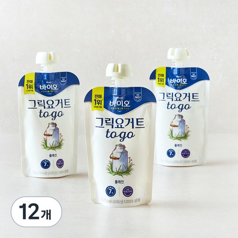 매일바이오 그릭 요거트 플레인, 120g, 3개입, 4개