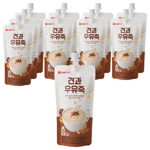 서울우유 견과 우유죽, 130g, 10개