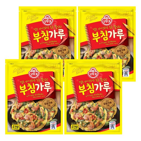 오뚜기 부침가루, 2kg, 4개